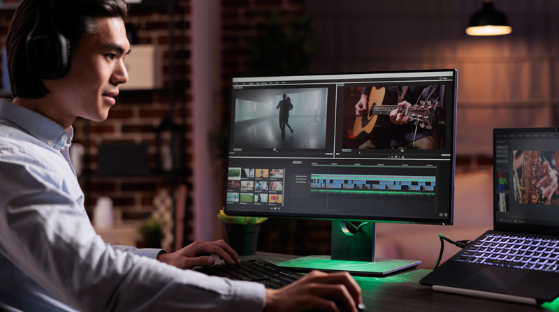 Illustration of youtube video editing services